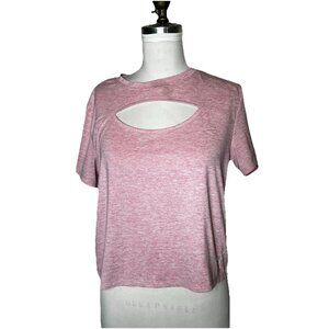 Puma Crop Top Short Sleeves Pink Women’s Size Medium.